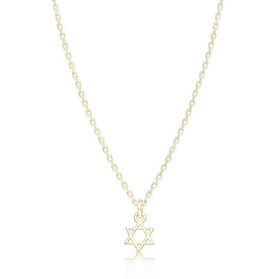 Tiny Gold Plated Star Necklace - The Weitzman Museum Store - mn-md-gold