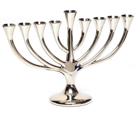 Tree Menorah, Gold Toned or SIlver - The Weitzman Museum Store - MCH95