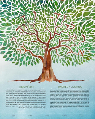 Tree of Life – I Am My Beloved's - Ketubah by Adriana Saipe - The Weitzman Museum Store - 3 - 03