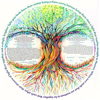 Tree of Life Ketubah in Multiple Designs by Nava Shoham - The Weitzman Museum Store - 