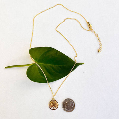 Tree of Life Necklace - Brass - The Weitzman Museum Store - SAN185NE