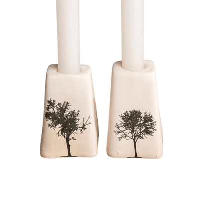 Trees Shabbat Candle Holders - The Weitzman Museum Store - 482168