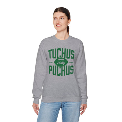Tuchus Puchus Crewneck Sweatshirt - A Weitzman Exclusive! - The Weitzman Museum Store - 15094507104981505662