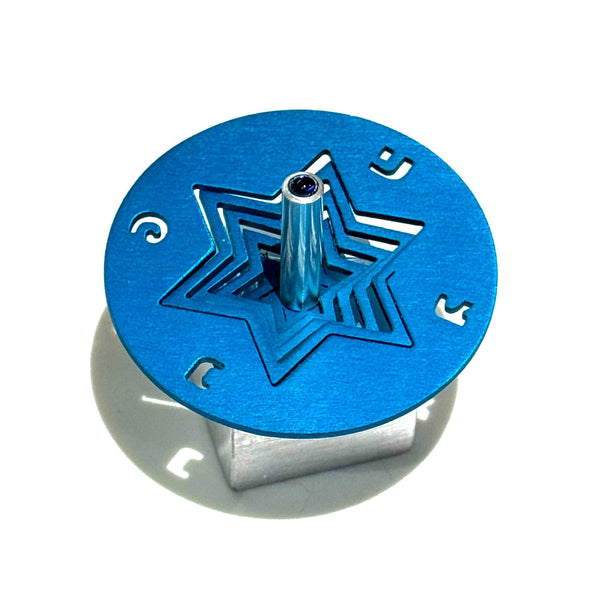 Turquoise Star Dreidel - The Weitzman Museum Store - AS0541