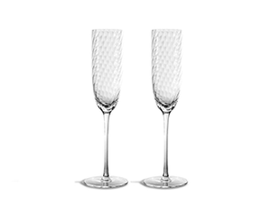 Twist Diamond Champagne Glass - The Weitzman Museum Store - 7 - 847384018389