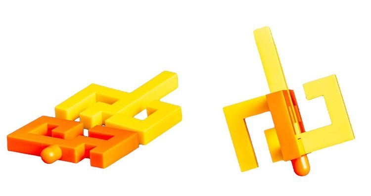 Two Tone Puzzle Dreidel in Multiple Color Options - The Weitzman Museum Store - 439418