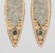 Two Toned Leaves Earrings - The Weitzman Museum Store - ES/GLVS-wht