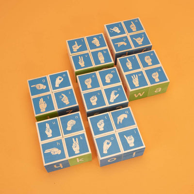 Uncle Goose American Sign Language Blocks - The Weitzman Museum Store - SGN28