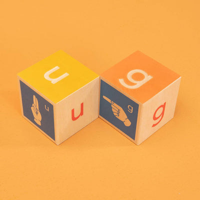 Uncle Goose American Sign Language Blocks - The Weitzman Museum Store - SGN28