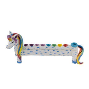Unicorn Menorah Ceramic - The Weitzman Museum Store - 7 - 847384019635