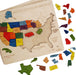 USA Map Wood Puzzle - The Weitzman Museum Store - EKP03040