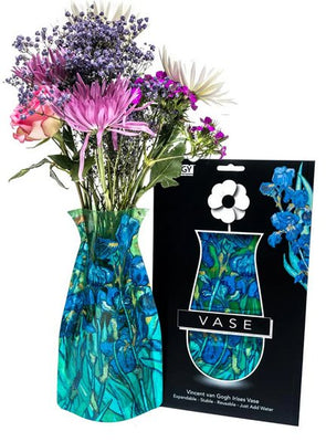 Van Gogh Irises Expandable Vase - The Weitzman Museum Store - 7 - 847384017468