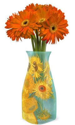 Van Gogh Sunflowers Expandable Vase - The Weitzman Museum Store - 7 - 847384018260