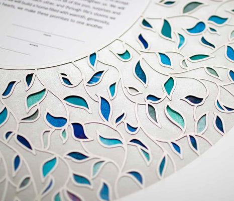 Vines Paper Cut Ketubah by Adriana Saipe - The Weitzman Museum Store - 1218