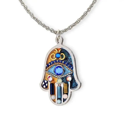 Watchful Eye Hamsa Necklace - The Weitzman Museum Store - 1430381