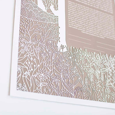 We Are Home Paper Cut Ketubah by Adriana Saipe - The Weitzman Museum Store - 1351 - 1