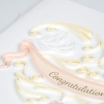 Wedding Quilling Card in Multiple Designs - The Weitzman Museum Store - 265