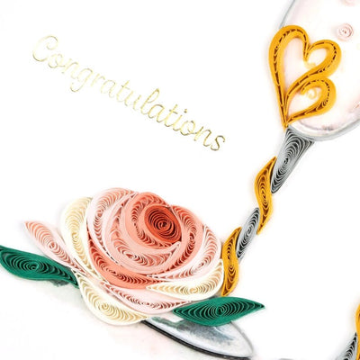 Wedding Quilling Card in Multiple Designs - The Weitzman Museum Store - 259