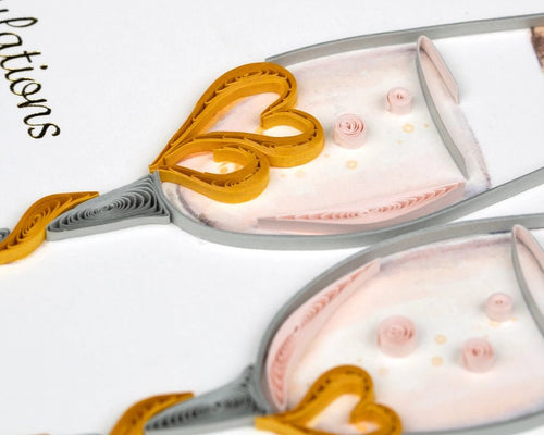 Wedding Quilling Card in Multiple Designs - The Weitzman Museum Store - 259