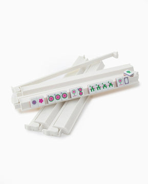 White Acrylic Rack & Pusher Set - The Weitzman Museum Store - OMM89