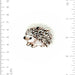 White Breasted Hedgehog Brooch Pin - The Weitzman Museum Store - 