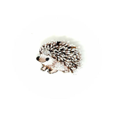 White Breasted Hedgehog Brooch Pin - The Weitzman Museum Store - 