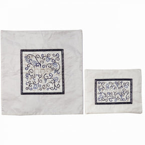 White Embroidered Afikomen Cover - The Weitzman Museum Store - 7 - 847384019127