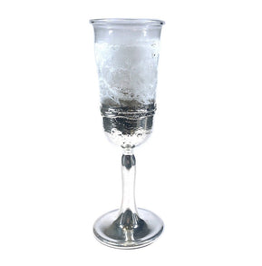 White Glass and Sterling Silver Kiddush Cup - The Weitzman Museum Store - BZ2005