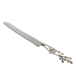 White Orchid Challah Knife by Michael Aram - The Weitzman Museum Store - 111847