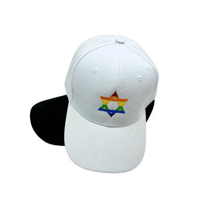 White Rainbow Star of David Hat - The Weitzman Museum Store - 