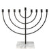 Wire Menorah with Swirl Base - The Weitzman Museum Store - 12650