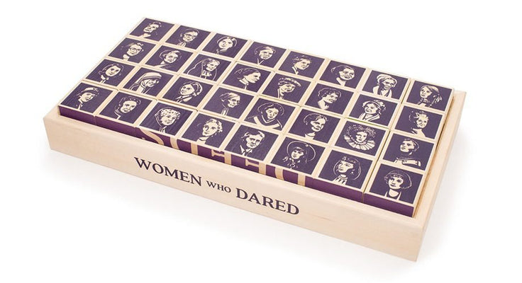 Women Who Dared Wooden Blocks - The Weitzman Museum Store - 7 - 847384013756