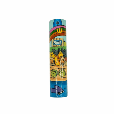 Wood Noah's Ark Mezuzah - The Weitzman Museum Store - EMMZS8