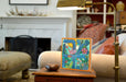 Wooden Wall Plaque Painted with Multiple Scenes - The Weitzman Museum Store - PLQ041S-46