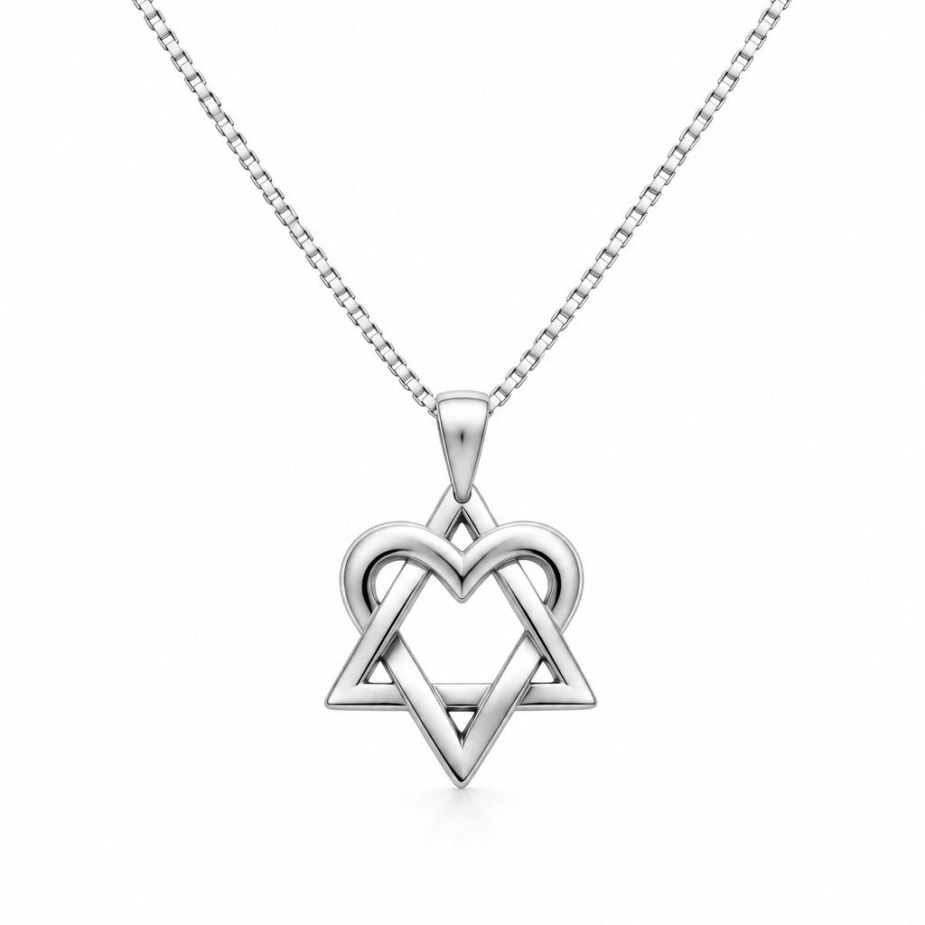 Woven Star W/Heart Necklace - The Weitzman Museum Store - 7 - 847384012762