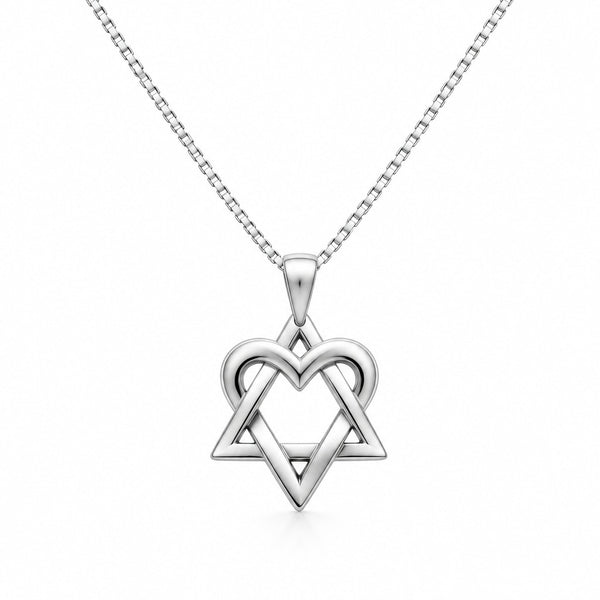 Woven Star W/Heart Necklace - The Weitzman Museum Store - 7 - 847384012762