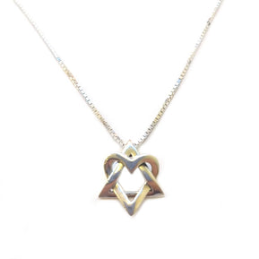 Woven Star W/Heart Necklace - The Weitzman Museum Store - 7 - 847384012762