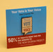 Your Vote Is Your Voice Enamel Pin - The Weitzman Museum Store - 7 - 847384016804