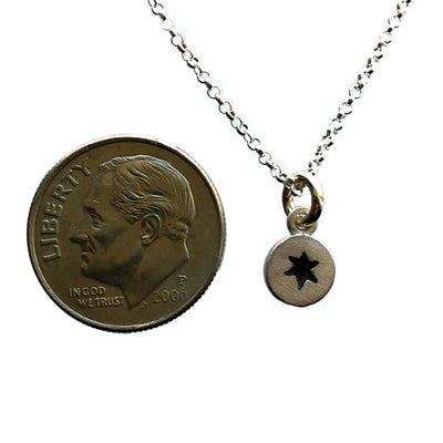 Star of David Dot Charm Necklace by Emily Rosenfeld