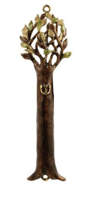 Brown Tree Mezuzah