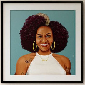 Michelle Obama HIPSTORY Wall Art