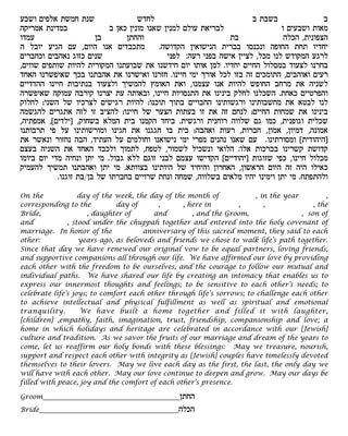 Covenant Ketubah by Nishima Kaplan