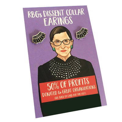 RBG Dissent Collar Earrings
