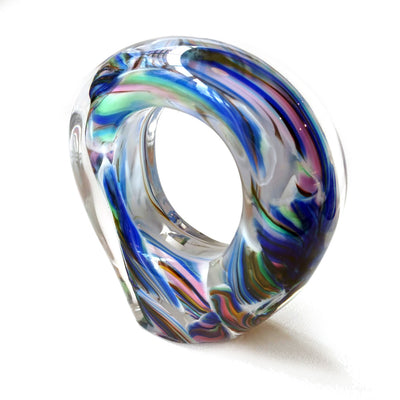 Rosetree Custom Eternity Ring Wedding Glass Sculpture Keepsake
