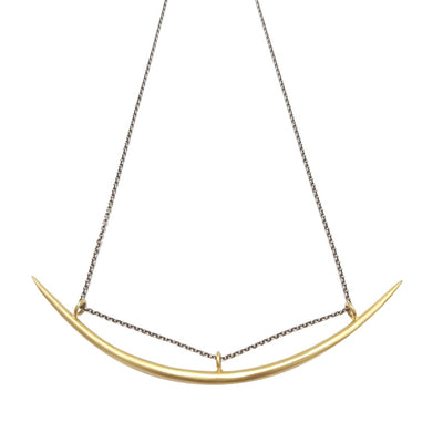 Gold Plated Bar Necklace by Jane Diaz