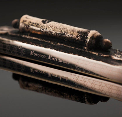 Mi Polin Bronze Mezuzah - Marrakesh, Morocco