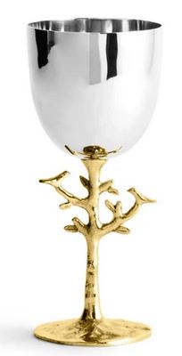 Gold Tree of Life Kiddush Cup by Michael Aram