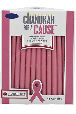 Pink Hanukkah Candles for a Cause