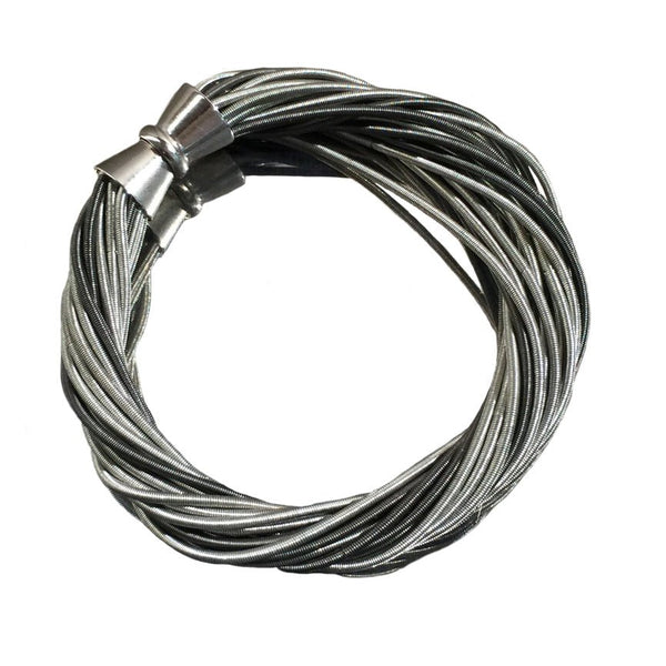 Black and Silver Piano Wire Twist Bracelet - The Weitzman Museum Store - 596