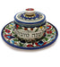Blue Armenian Honey Pot and Tray - The Weitzman Museum Store - 7-847384011551